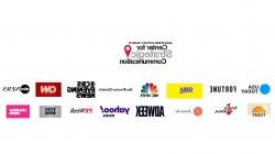 Logos of media outlets arranged in two horiztonal rows.