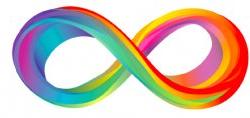 colorful infinity symbol