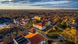 Aerial photo of campus